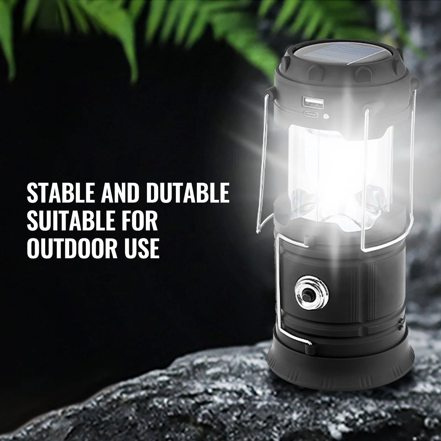 4-Pack Rechargeable LED Camping Lanterns – Portable Lights & Power Bank Function